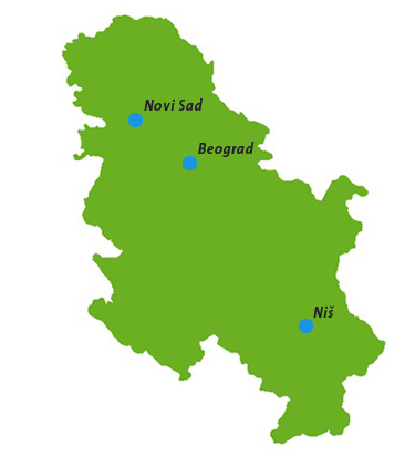 Serbia map