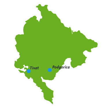 Montenegro map